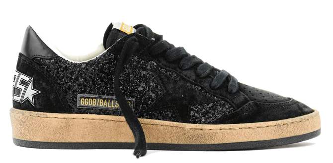 Golden Goose Women's Ball Star Black Low-Top Sneakers