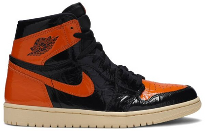 Men's Air Jordan 1 High 'Orange Black’ Shoes
