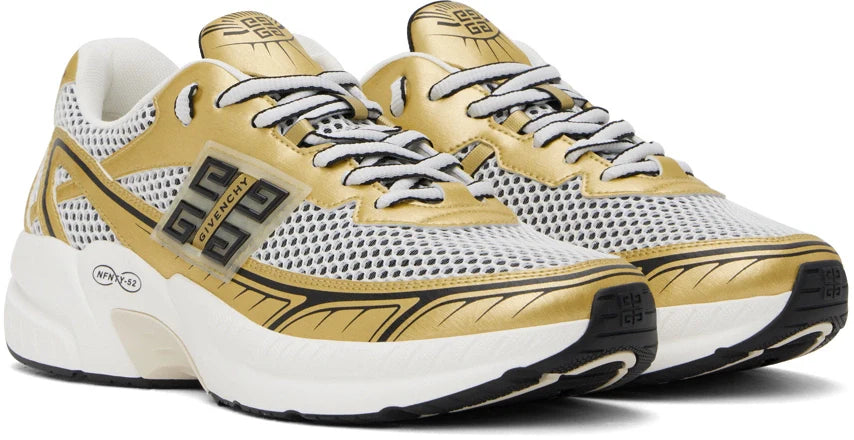 Men's Givenchy Baskets NFNTY-52 Golden White Sneakers