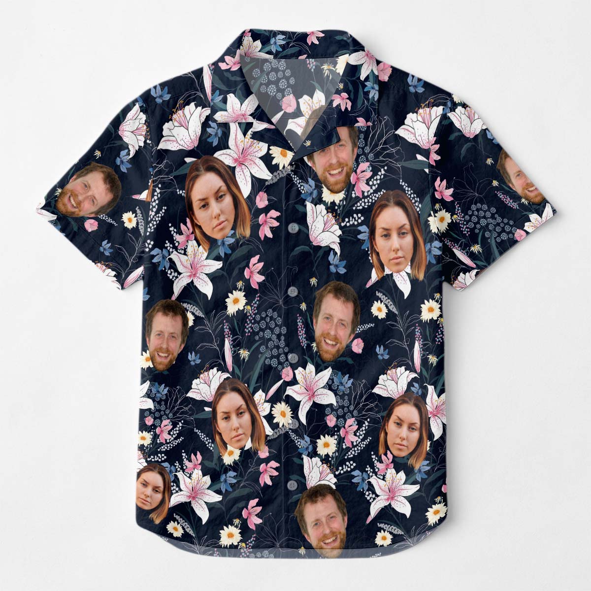 Custom Photo With Beloved Ones - Personalized Customized Hawaiian shirt