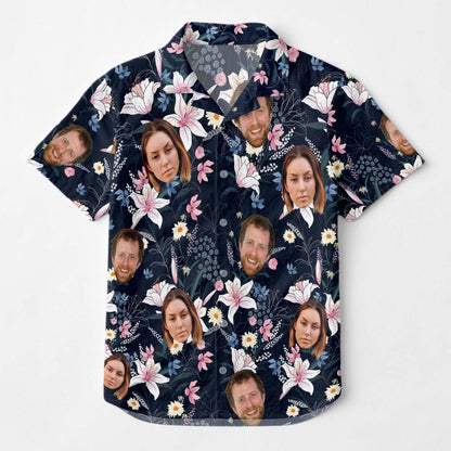 Custom Photo With Beloved Ones - Personalized Customized Hawaiian shirt