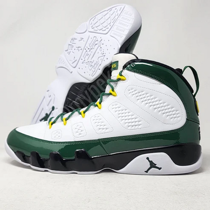 Men's Nike Air Jordan 9 Oregon Ducks Shoes