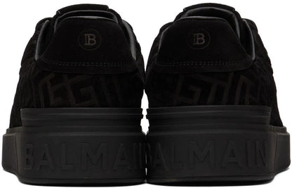 Men's Balmain B-Court Jacquard Black Sneaker