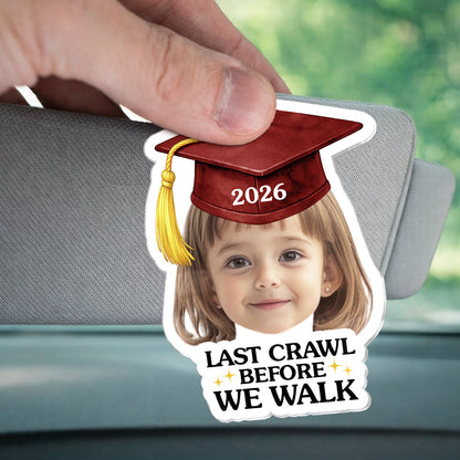 Custom Photo Look Who Graduated - Personalized Car Visor Clip - Special Gift For Family Members, Best Friends, Siblings