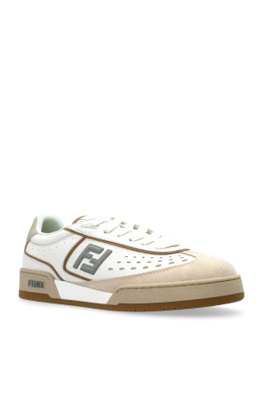 Men's Fendi Match Cream Sneakers