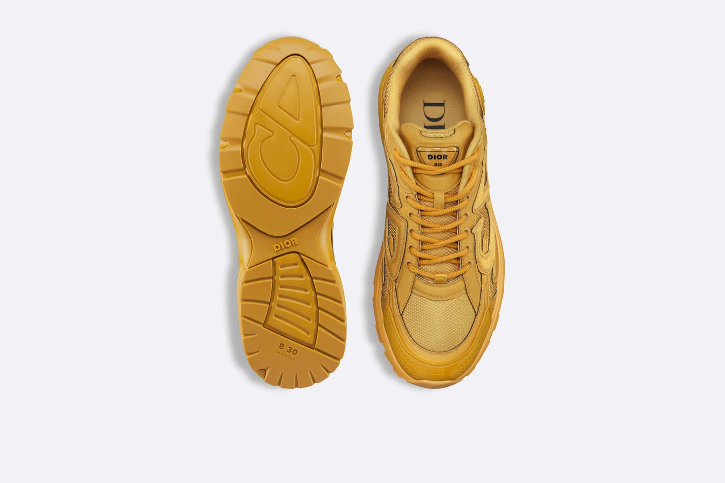 Men's Dior x Stone Island B30 Gold Sneakers