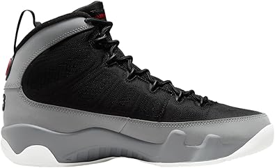Men's Nike Air Jordan 9 Retro Grey Black Shoes