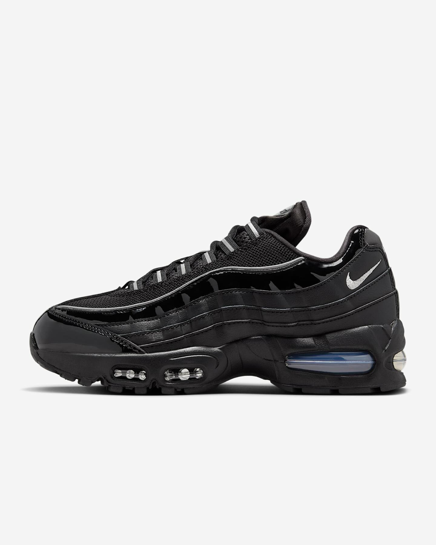Men's Nike Air Max 95 Black Patent Shoes
