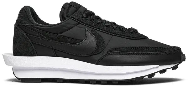 Men's Sacai x Nike LVD Waffle Daybreak Black Nylon Shoes