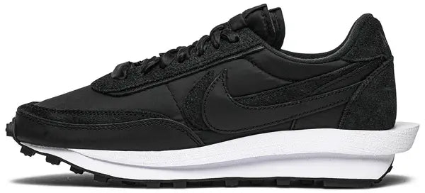 Men's Sacai x Nike LVD Waffle Daybreak Black Nylon Shoes