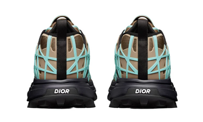 Men's Dior B31 Runner Khaki Technical Mesh Sneakers