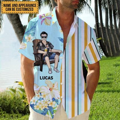 Cool Man Summer Hawaii Cool Customization - Summer Hawaiian shirt - Personalized Customized Hawaiian shirt
