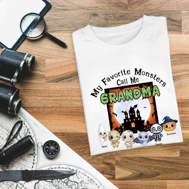 My Favorite Monsters Call Me - Halloween T-shirt - Gift For Friend- Customized T-shirt Happy Halloween