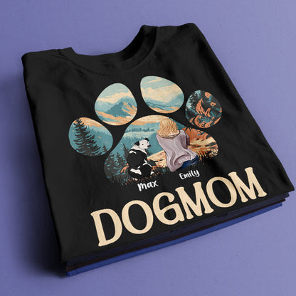 Dog Mom Personalized Custom T-Shirt Gift For Dog Lovers