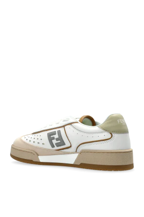 Men's Fendi Match Cream Sneakers