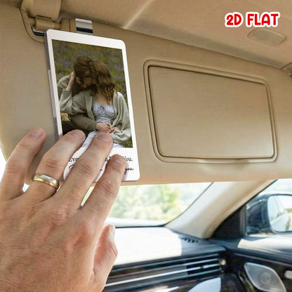 Custom Photo Drive Safe I Love You - Personalized Car Visor Clip - Special Gift For Couple, Boyfriend, Girlfriend