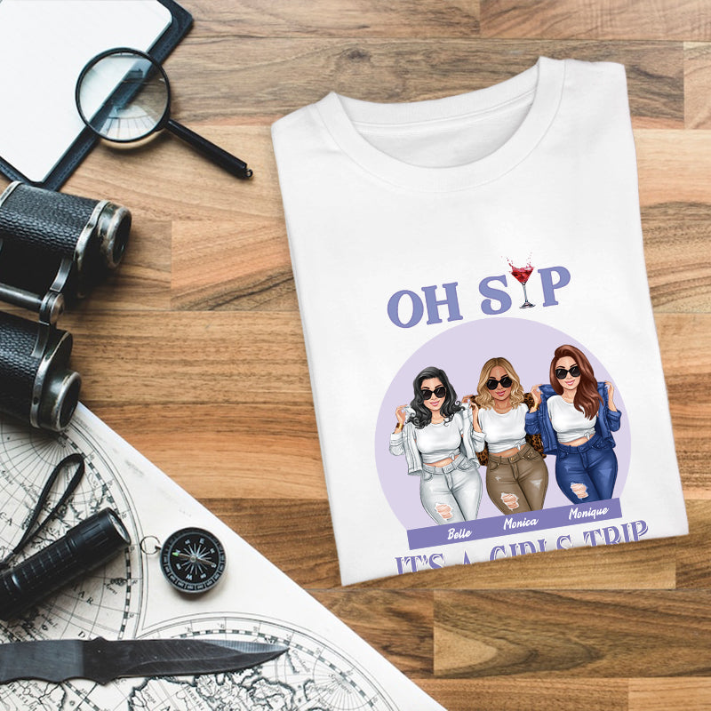 It's A Girls Trip - Bestie T-shirt - Gift For Bestie Best Friends Girl - Customized T-shirt