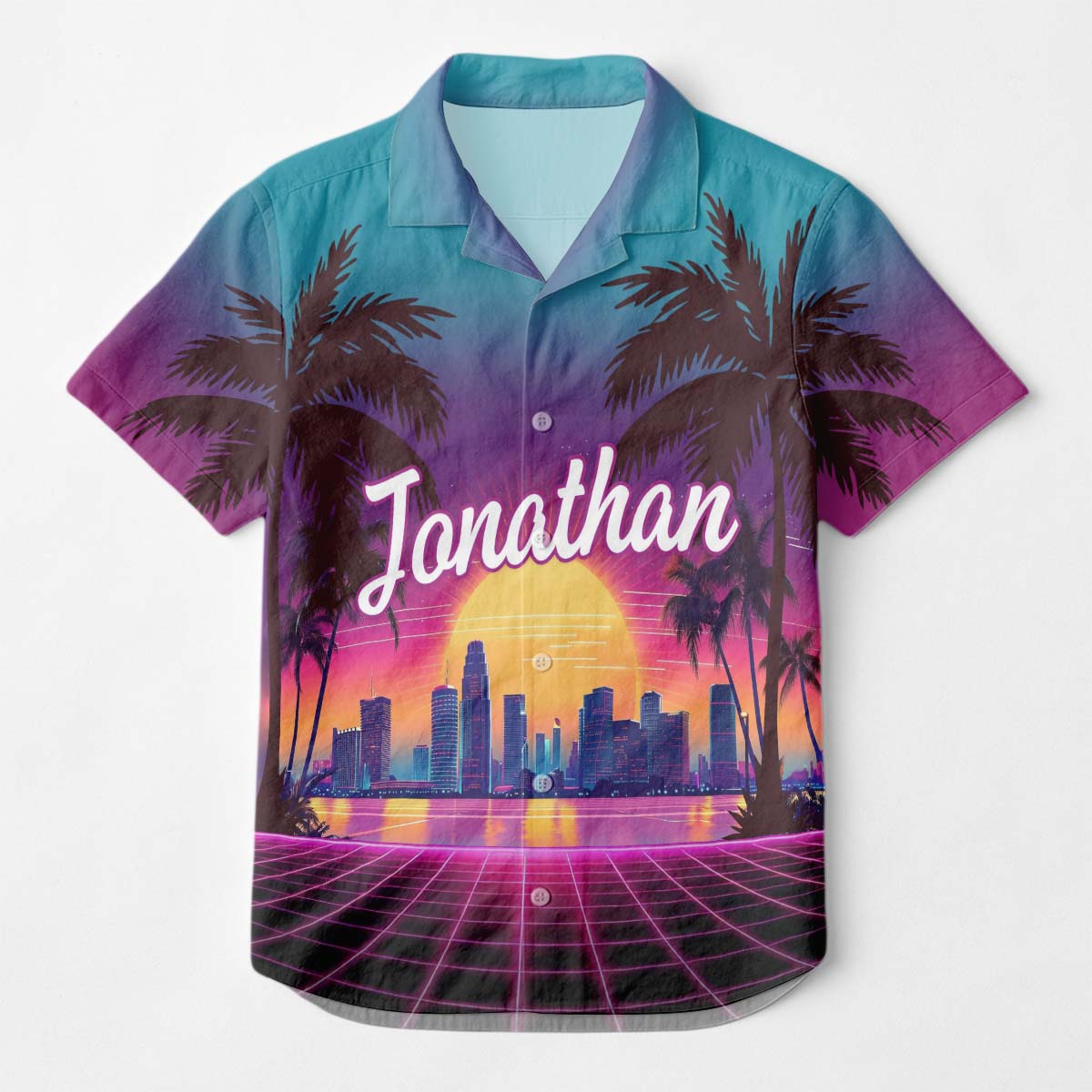 Custom Photo Sunset Pop - Personalized Customized Hawaiian shirt