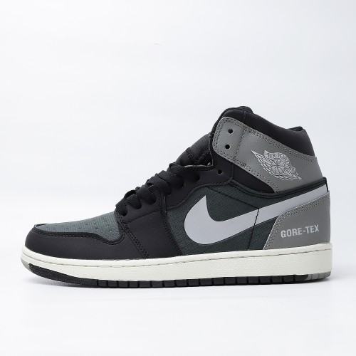 Men's Air Jordan 1 High 'Black Particle Grey’ Shoes