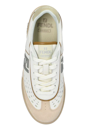 Men's Fendi Match Cream Sneakers