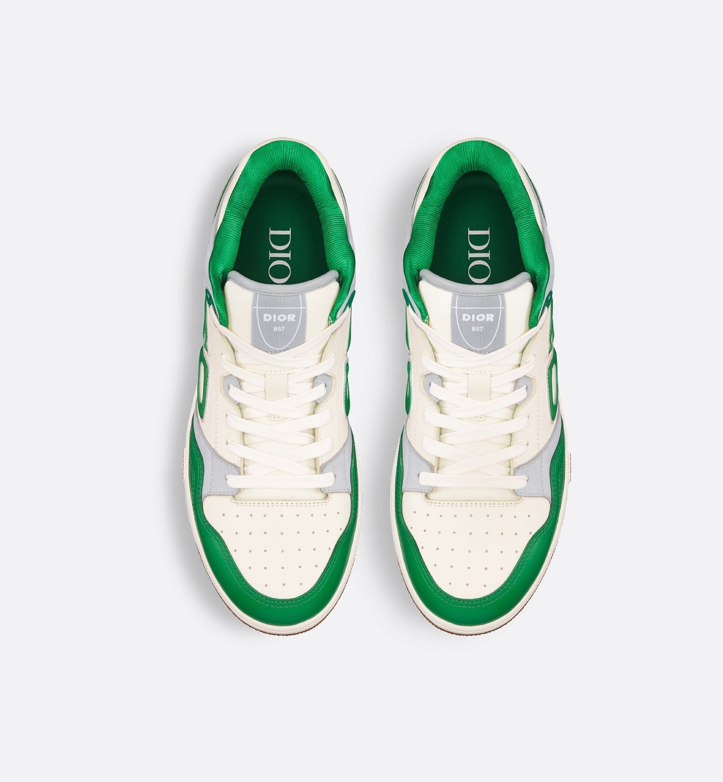 Men's Dior B57 Low-Top Green Sneakers