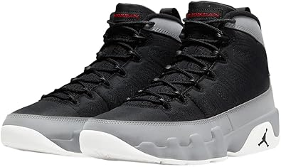 Men's Nike Air Jordan 9 Retro Grey Black Shoes