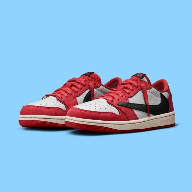 Men's Travis Scott x Air Jordan 1 Retro Low ‘ Chicago' Shoes