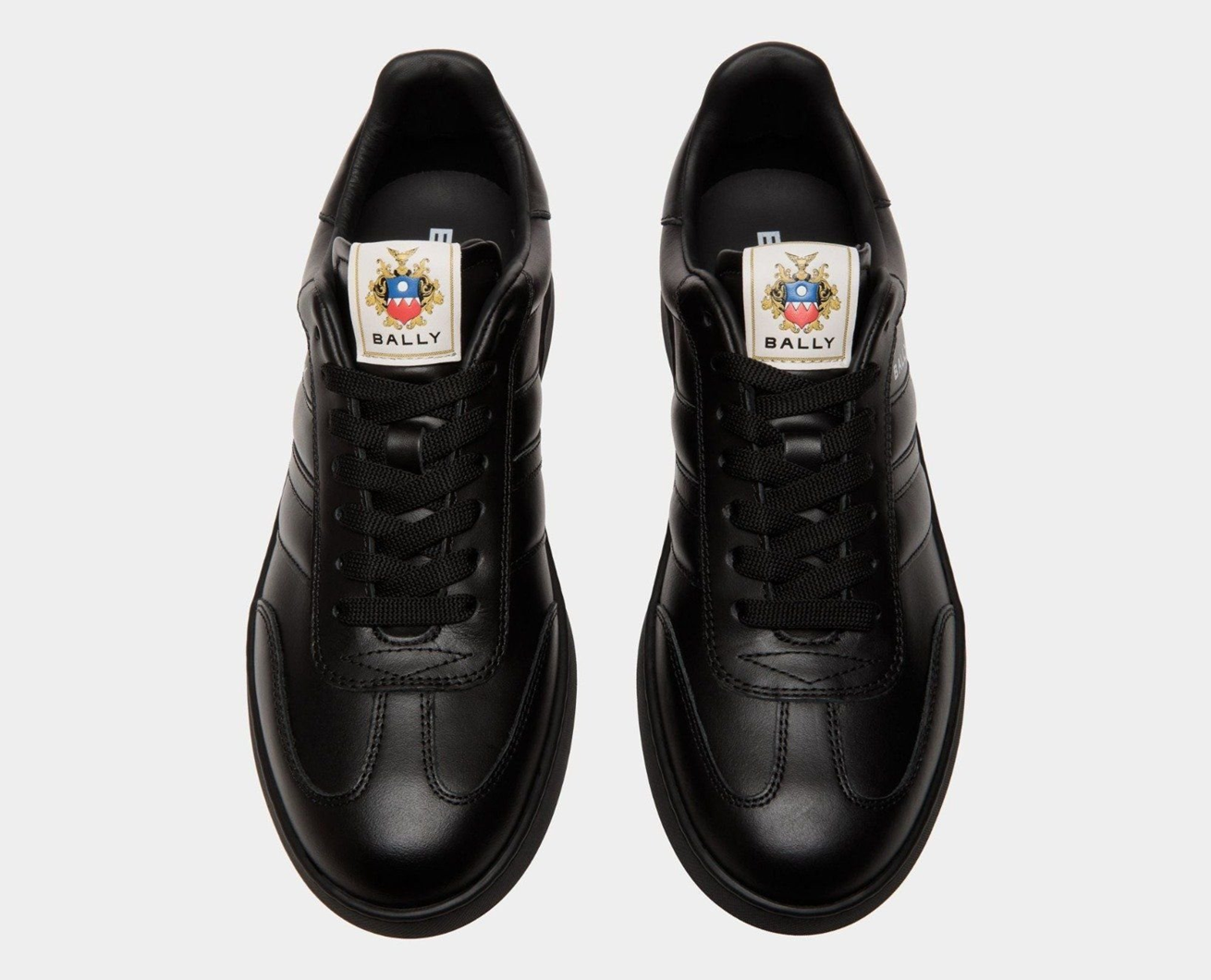 Men's Bally Retro Crest Black Sneaker