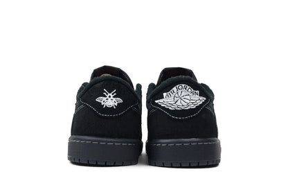 Men's Travis Scott x Air Jordan 1 Retro Low  ‘Black' Shoes