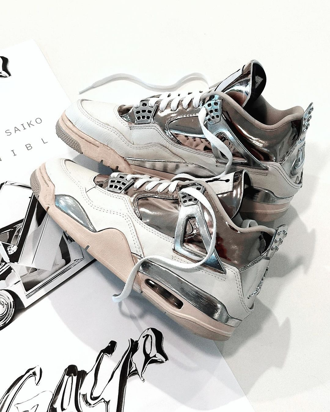 Men's J Balvin X Air Jordan 4  'Rayo Iron Man' Shoes