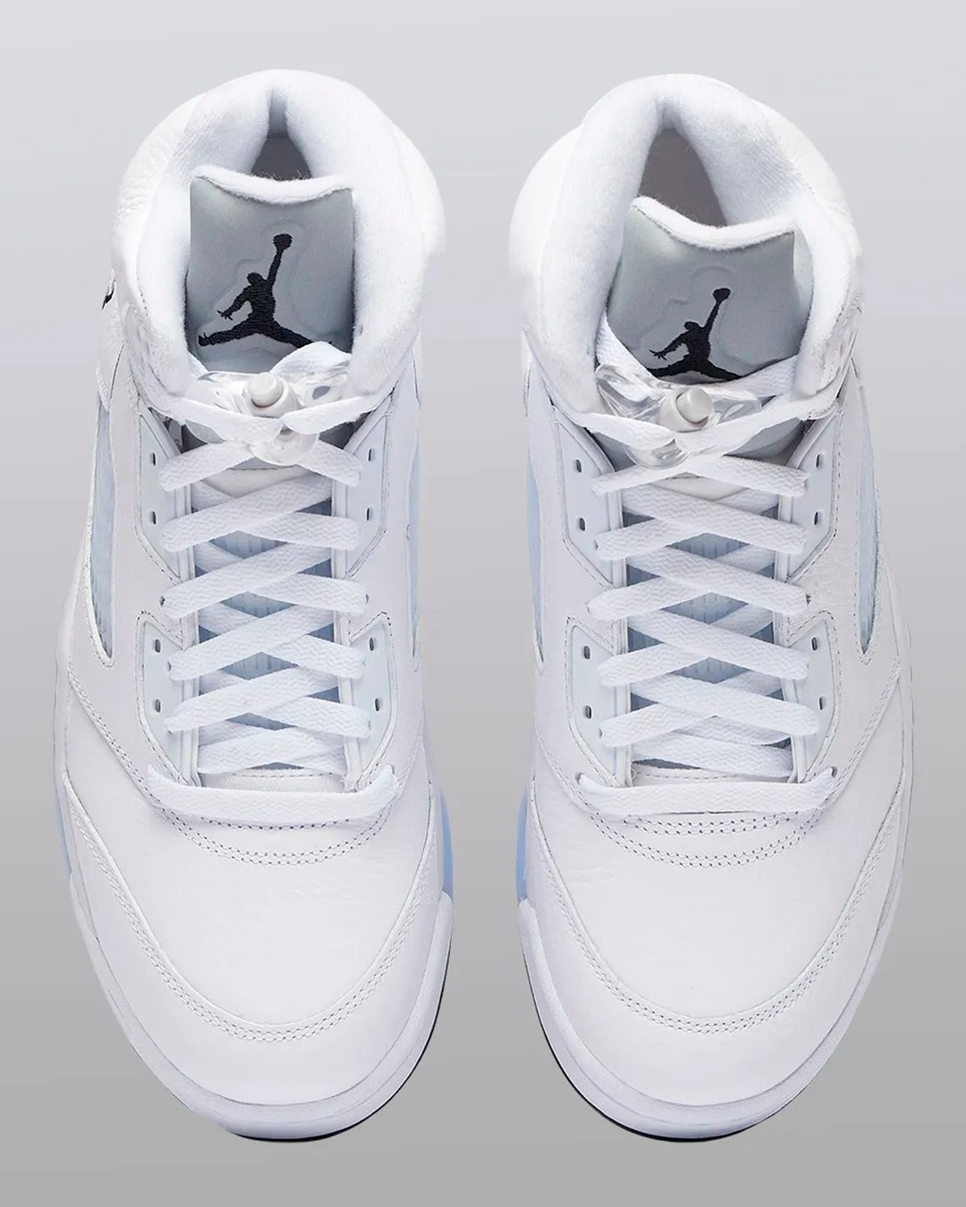 Men's Nike Air Jordan 5 Retro White Metallic Shoes