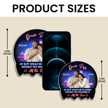Custom Photo I Love You - Personalized Car Visor Clip - Special Gift For Couple, Him, Her