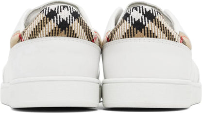 Men’s Burberry Men’s White Leather White Sneakers