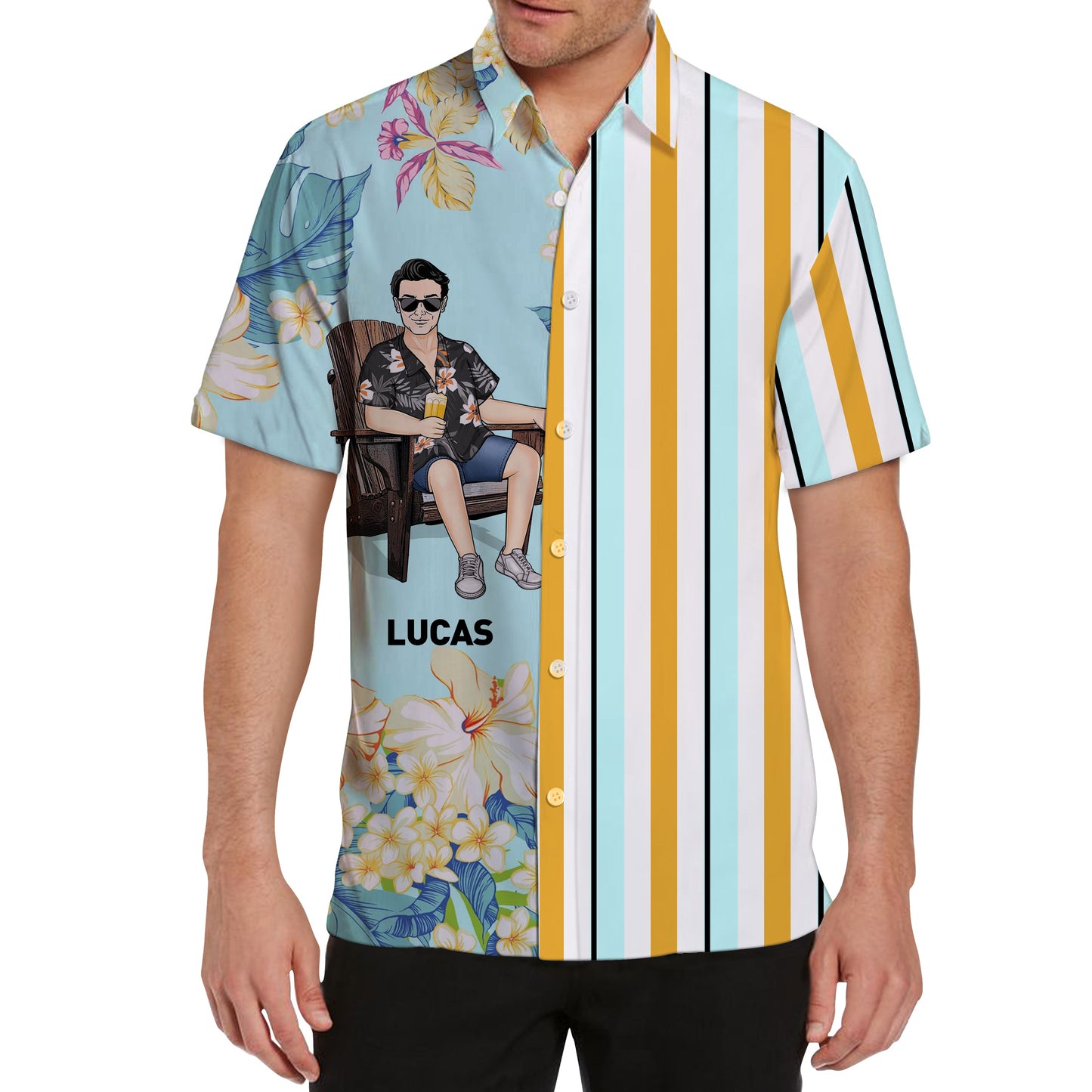 Cool Man Summer Hawaii Cool Customization - Summer Hawaiian shirt - Personalized Customized Hawaiian shirt