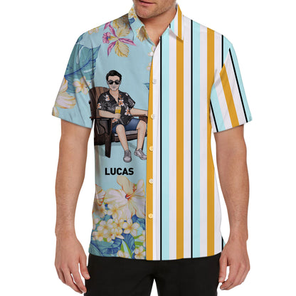 Cool Man Summer Hawaii Cool Customization - Summer Hawaiian shirt - Personalized Customized Hawaiian shirt