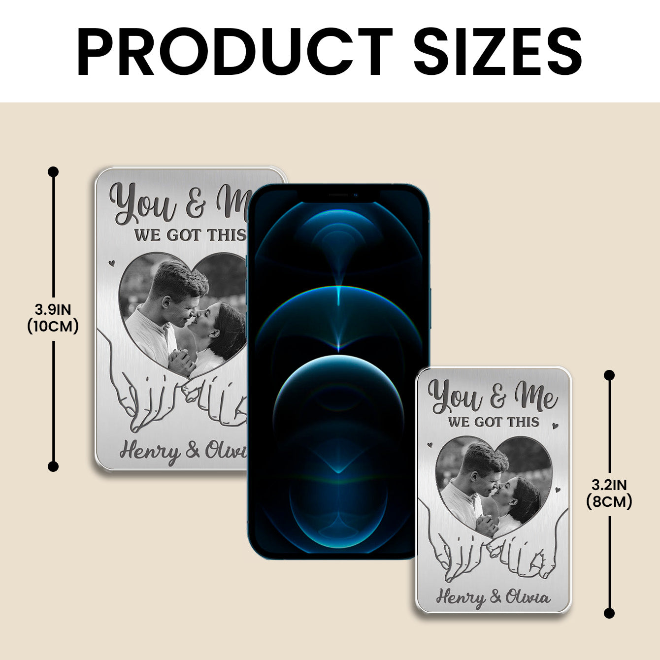 Custom Photo You And Me We Got This - Personalized Car Visor Clip - Special Gift For Couple, Him, Her