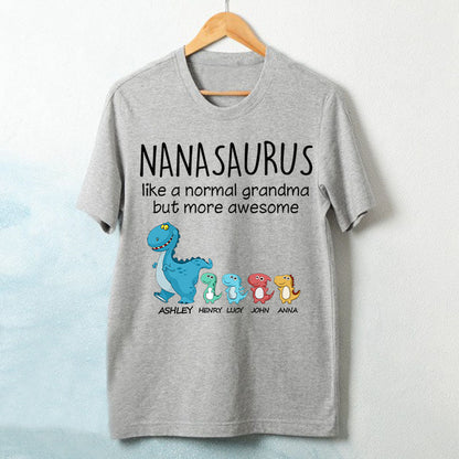 Grandmasaurus And Kids Personalized Shirt