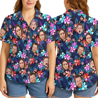 Custom Photo With Beloved Ones - Personalized Customized Hawaiian shirt