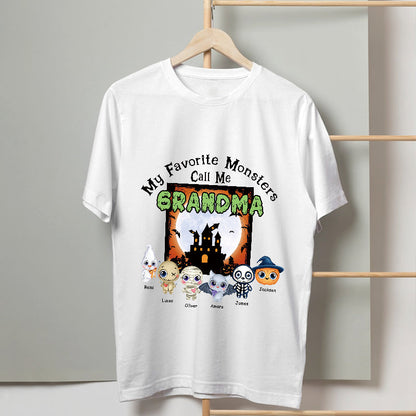 My Favorite Monsters Call Me - Halloween T-shirt - Gift For Friend- Customized T-shirt Happy Halloween