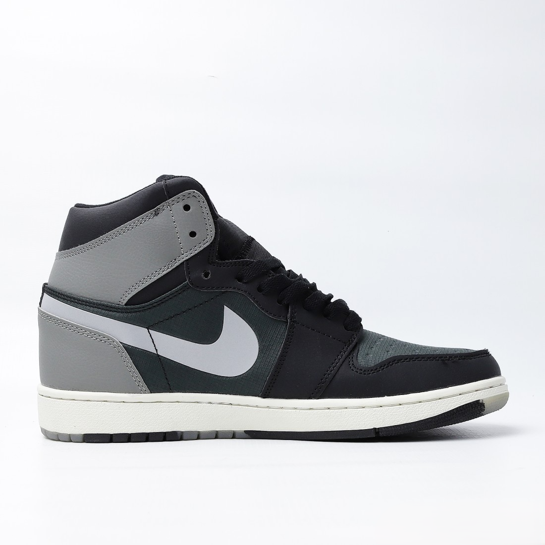 Men's Air Jordan 1 High 'Black Particle Grey’ Shoes