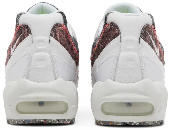 Men's Nike Air Max 95 Recycled Wool Pack - White Bright Crimson Shoes