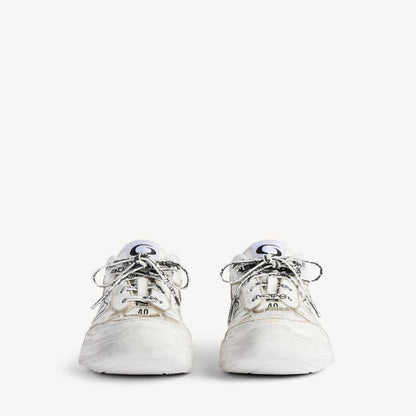Men' Balenciaga Hamptons Worn-out Trainers White Sneaker