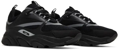 Men's Dior B22 Black Reflective Sneakers