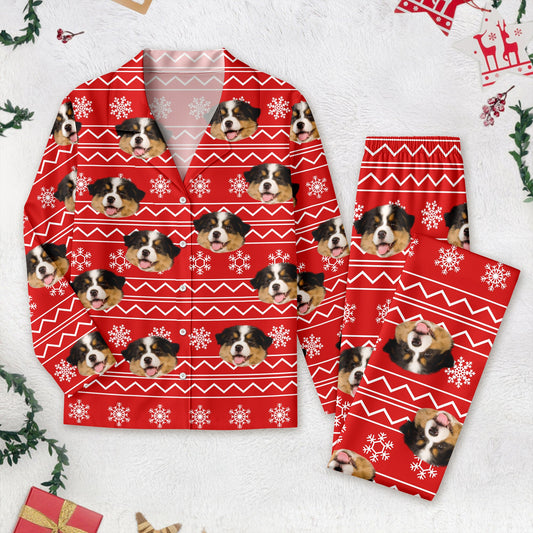 Custom Photo Christmas Dog Pajamas