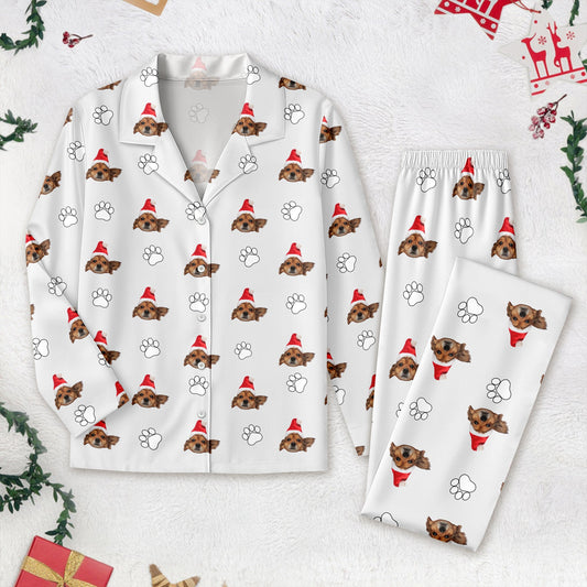 Custom Dog Cat Photo With Icon Decoration Pet Pajamas