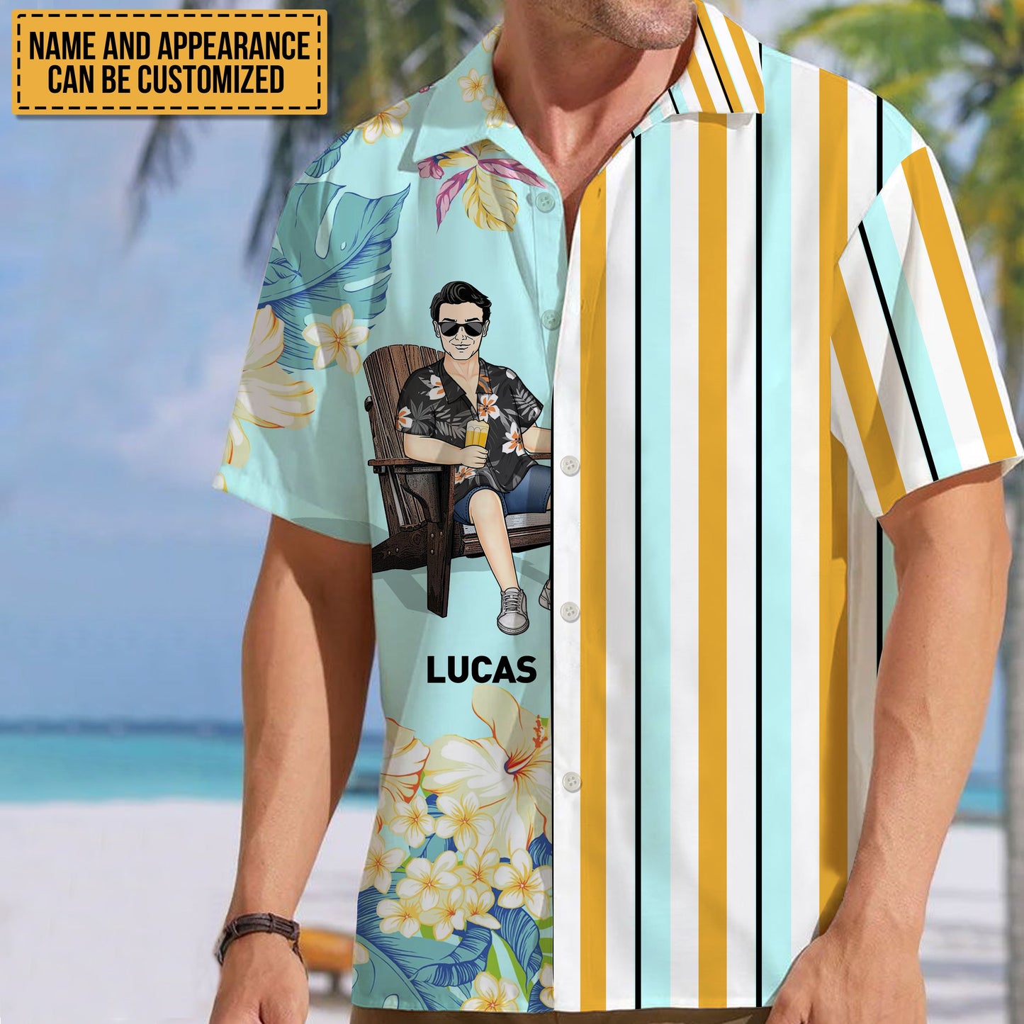 Cool Man Summer Hawaii Cool Customization - Summer Hawaiian shirt - Personalized Customized Hawaiian shirt