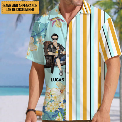 Cool Man Summer Hawaii Cool Customization - Summer Hawaiian shirt - Personalized Customized Hawaiian shirt