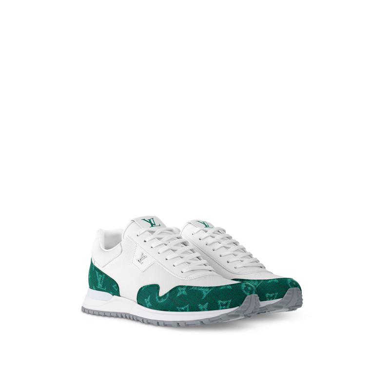Men's Louis Vuitton Run Away Green Sneakers