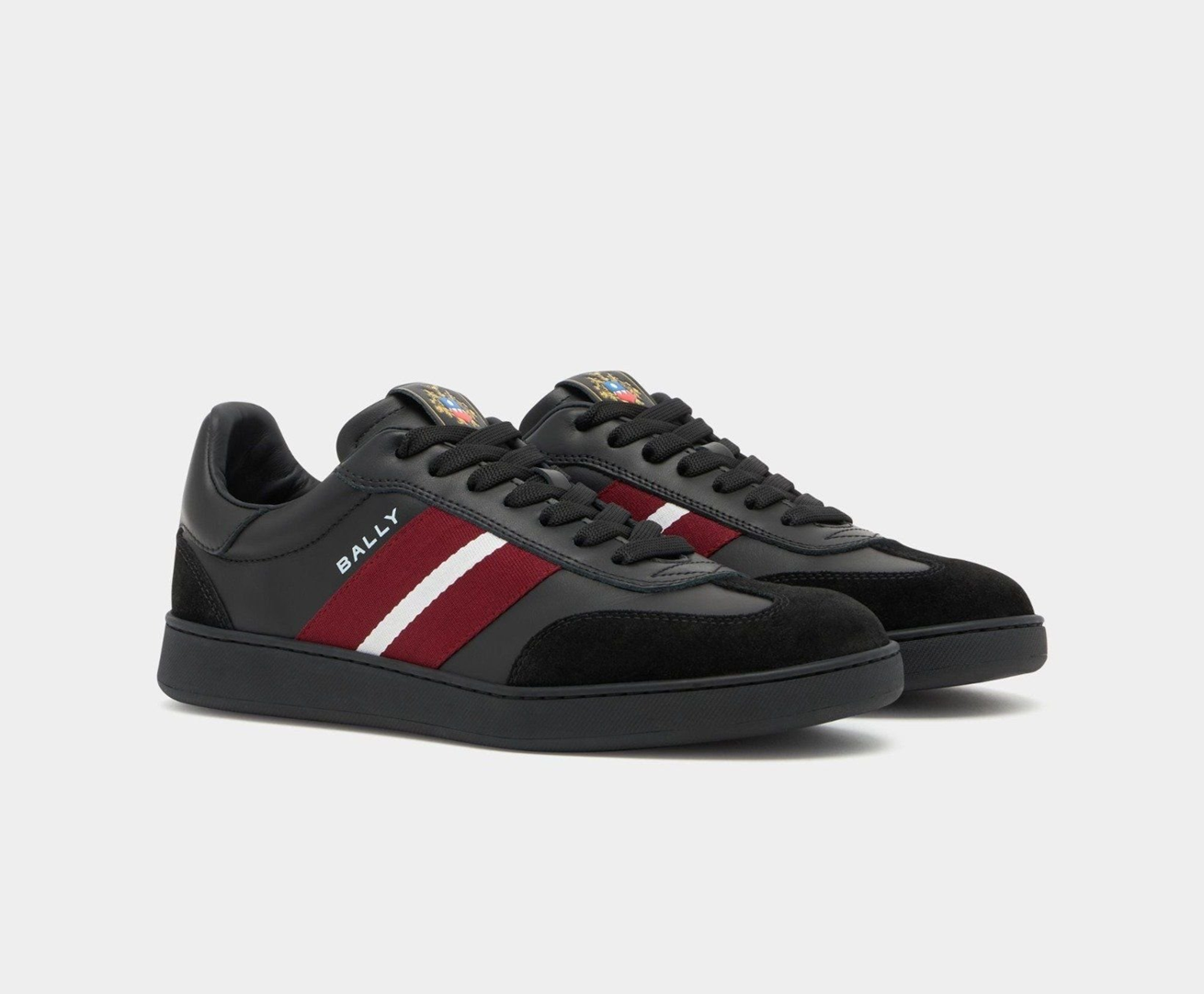 Men's Bally Retro Crest Black Sneaker