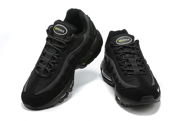 Men's Nike Air Max 95 Black Yellow Strike Shoes